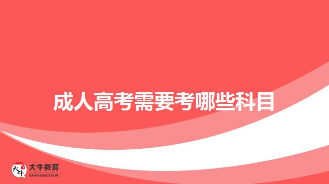 成人高考考試科目