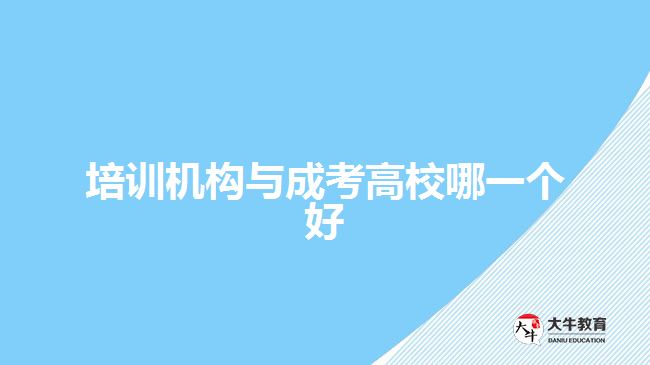 培訓(xùn)機構(gòu)與成考高校哪一個好