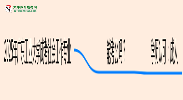 廣東工業(yè)大學(xué)2025年成考社會工作專業(yè)學(xué)歷能考公嗎？思維導(dǎo)圖