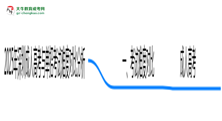 2025年深圳成人高考與單招考試難度對比分析思維導圖