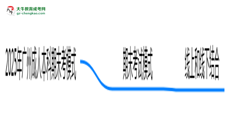 2025年廣州成人本科期末考模式：線上or線下？思維導(dǎo)圖