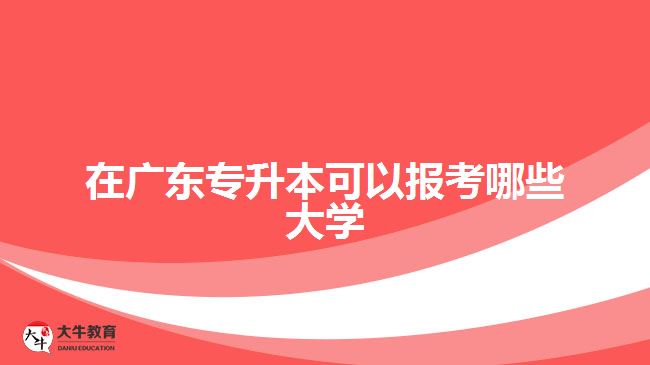 在廣東專升本可以報考哪些大學(xué)