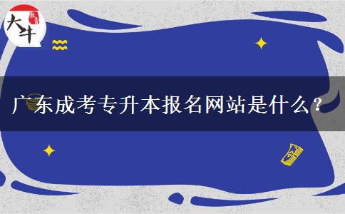 廣東成考專升本報名網(wǎng)站是什么？