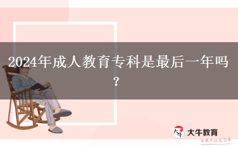 2024年成人教育?？剖亲詈笠荒陠?？