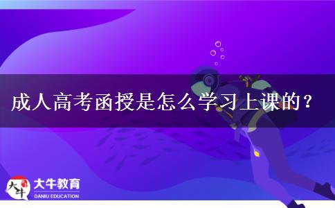 成人高考函授是怎么學(xué)習(xí)上課的？