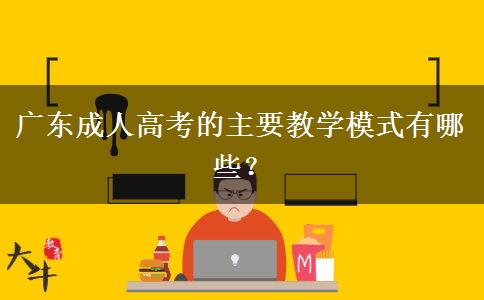 廣東成人高考的主要教學(xué)模式有哪些？