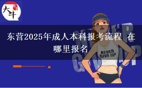 東營(yíng)2025年成人本科報(bào)考流程 在哪里報(bào)名