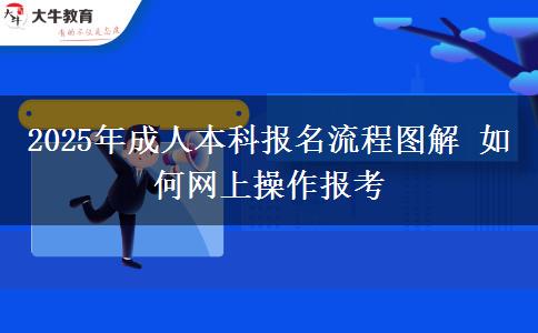 2025年成人本科報(bào)名流程圖解 如何網(wǎng)上操作報(bào)考